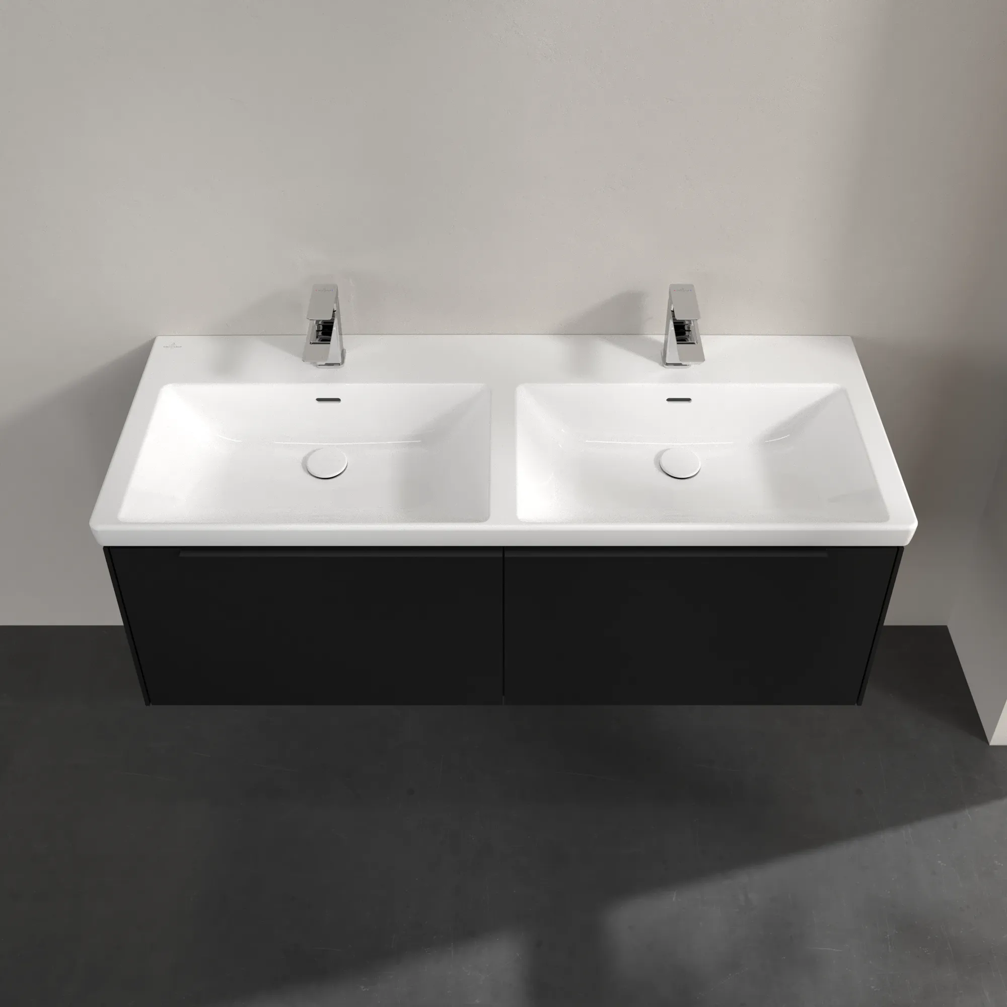 Villeroy & Boch Subway 3.0 Waschbeckenunterschrank, 1272 x 429 x 478 mm, Volcano Black