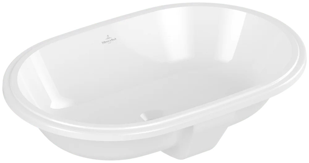Villeroy & Boch Unterbauwaschbecken Architectura, oval, weiß Alpin, 430x630x175 mm