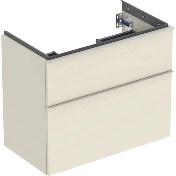 Geberit Waschtischunterschrank „iCon“ sand-grau / lackiert hochglänzend
