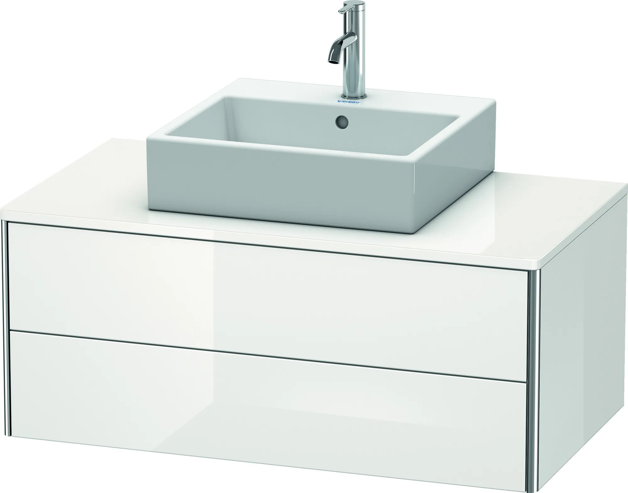 Duravit Waschtischunterschrank wandhängend „XSquare“ 100 × 40 × 54,8 cm Weiß Hochglanz Duravit Waschtischunterschrank wandhängend „XSquare“ 100 × 40 × 54,8 cm Weiß Hochglanz