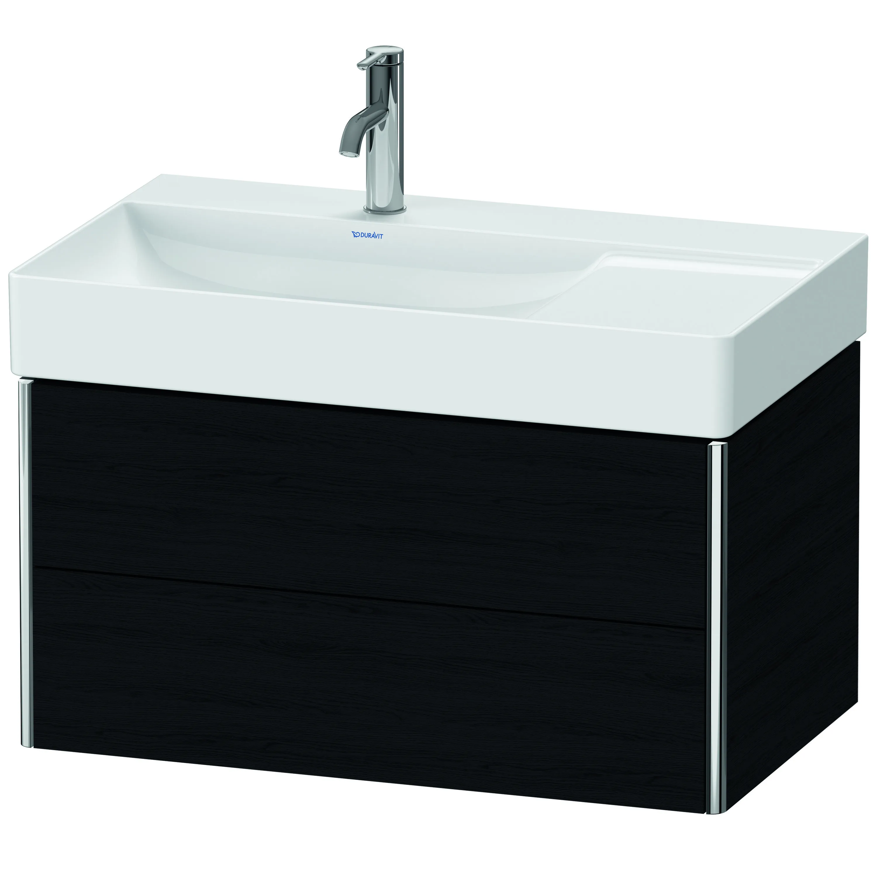 Duravit Waschtischunterschrank wandhängend „XSquare“ 78,4 × 39,7 × 46 cm Eiche Schwarz Duravit Waschtischunterschrank wandhängend „XSquare“ 78,4 × 39,7 × 46 cm Eiche Schwarz
