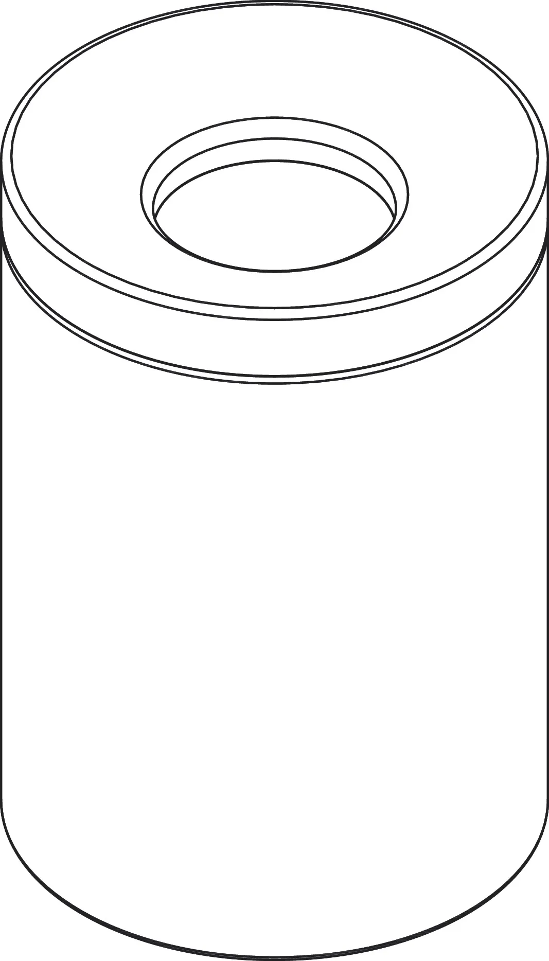 Hansgrohe AXOR Universal Circular Abfalleimer, Chrom