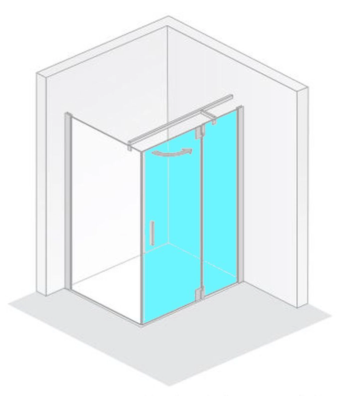 HSK Drehtür an Nebenteil für Seitenwand „K2P“ Glas Klar hell, Profile Chromoptik (Alu Hochglanz poliert), Scharniere pendelbar, H: 2000 mm HSK Drehtür an Nebenteil für Seitenwand „K2P“ Glas Klar hell, Profile Chromoptik (Alu Hochglanz poliert), Scharniere pendelbar, H: 2000 mm