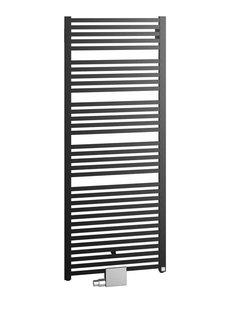 Kermi Design-Heizkörper „Geneo® quadris“ 59,6 × 117,4 cm in Schwarz Soft (RAL 9005, matt)