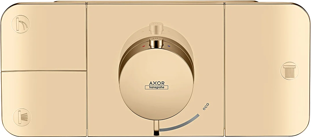 Hansgrohe AXOR One Thermostatmodul Unterputz, Chrom, 3 Verbraucher mit Eco-Funktion, max. Durchflussmenge 30 l/min bei 3 bar, inkl. Handbrause, Raindance und Seitenbrause Hansgrohe AXOR One Thermostatmodul Unterputz, Chrom, 3 Verbraucher mit Eco-Funktion, max. Durchflussmenge 30 l/min bei 3 bar, inkl. Handbrause, Raindance und Seitenbrause