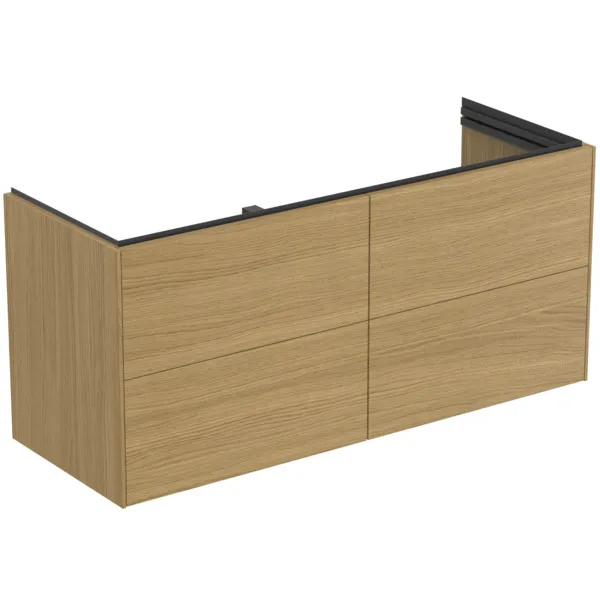 Ideal Standard Waschtischunterschrank „Conca“ 120 × 54,3 × 44 cm Eiche hell Furnier Ideal Standard Waschtischunterschrank „Conca“ 120 × 54,3 × 44 cm Eiche hell Furnier