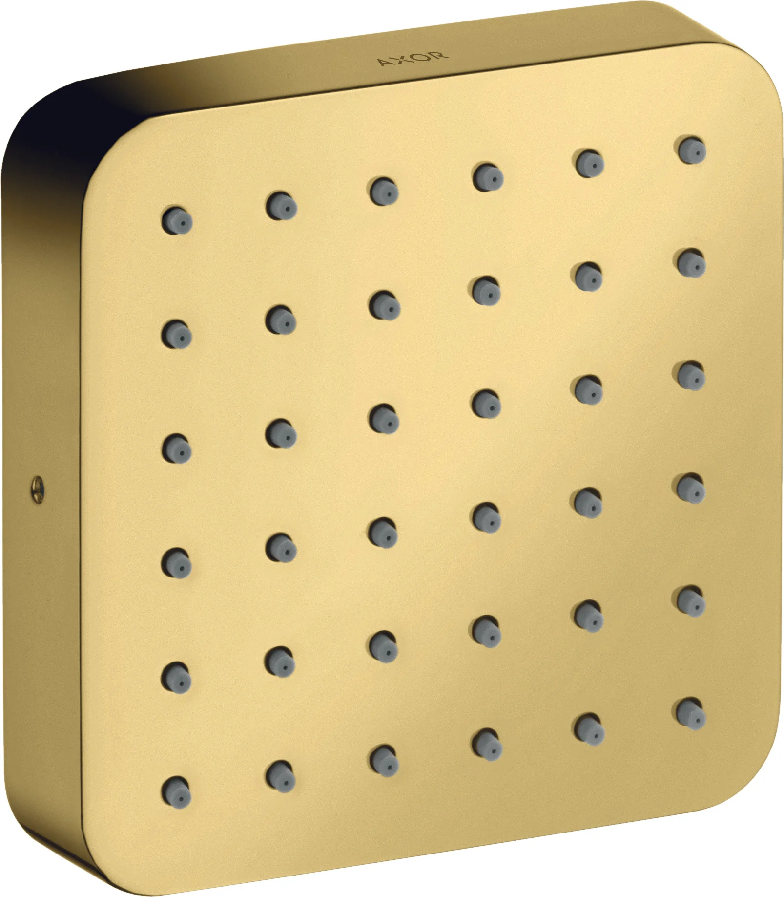 Hansgrohe AXOR Citterio E Brausemodul Unterputz, 120x120 mm, Polished Gold Optic, Rain Strahl, verstellbarer Winkel in fünf Stufen