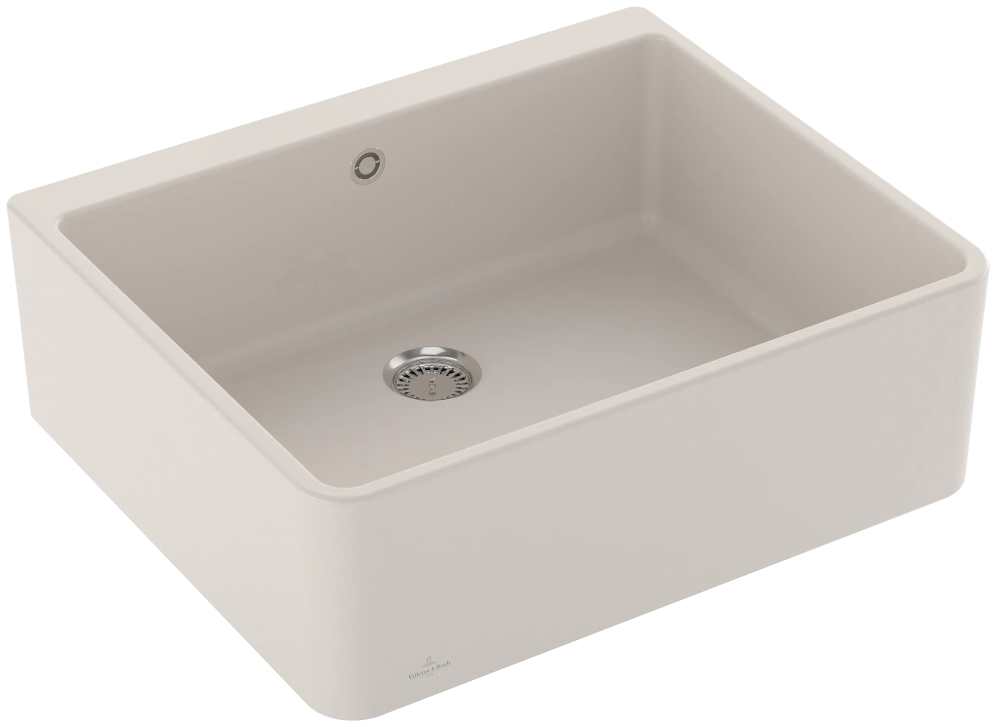 Villeroy & Boch Spülstein Einzelbecken 60 X Crema CeramicPlus 595x500 mm 200 mm Höhe Handbetätigung