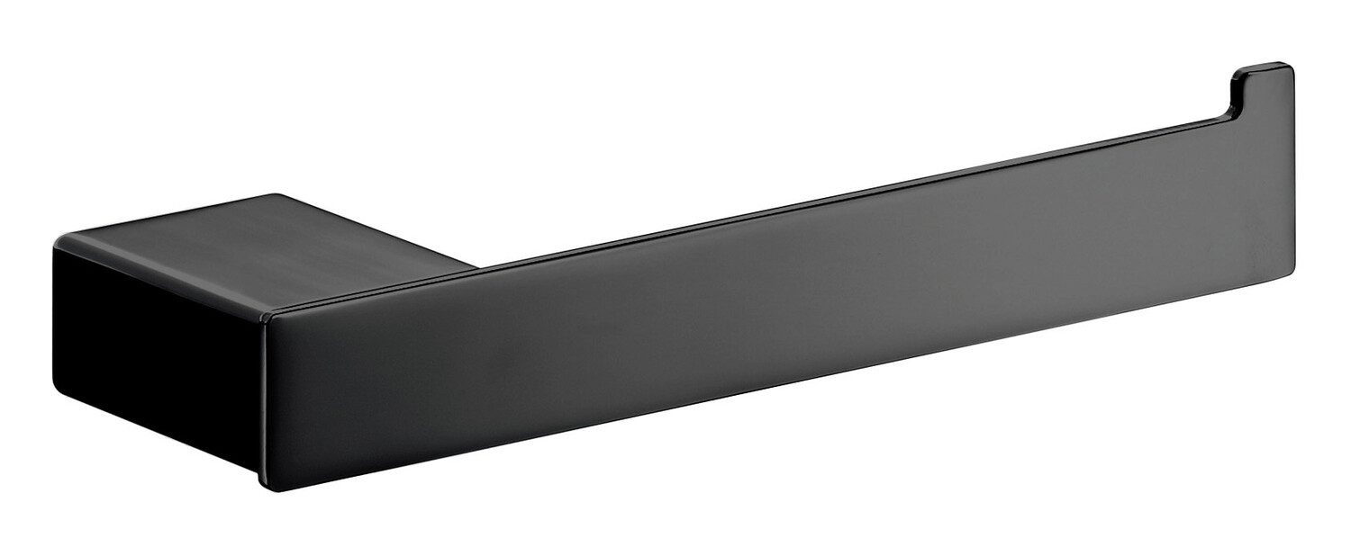 emco Reservetoilettenpapierhalter „loft“ 17,5 × 5,5 × 3 cm in schwarz, Befestigung verdeckt