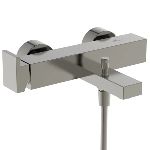 Badearmatur Aufputz Extra Ausladung 210mm mit Stab-Handbrause Brushed Gold Badearmatur Aufputz Extra Ausladung 210mm mit Stab-Handbrause Brushed Gold
