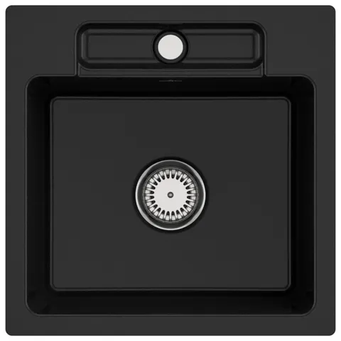 Villeroy & Boch flächenbündiges Küchenspülbecken „Siluet“ 50 S flat 470 × 470 × 220 mm in Chromite Villeroy & Boch flächenbündiges Küchenspülbecken „Siluet“ 50 S flat 470 × 470 × 220 mm in Chromite