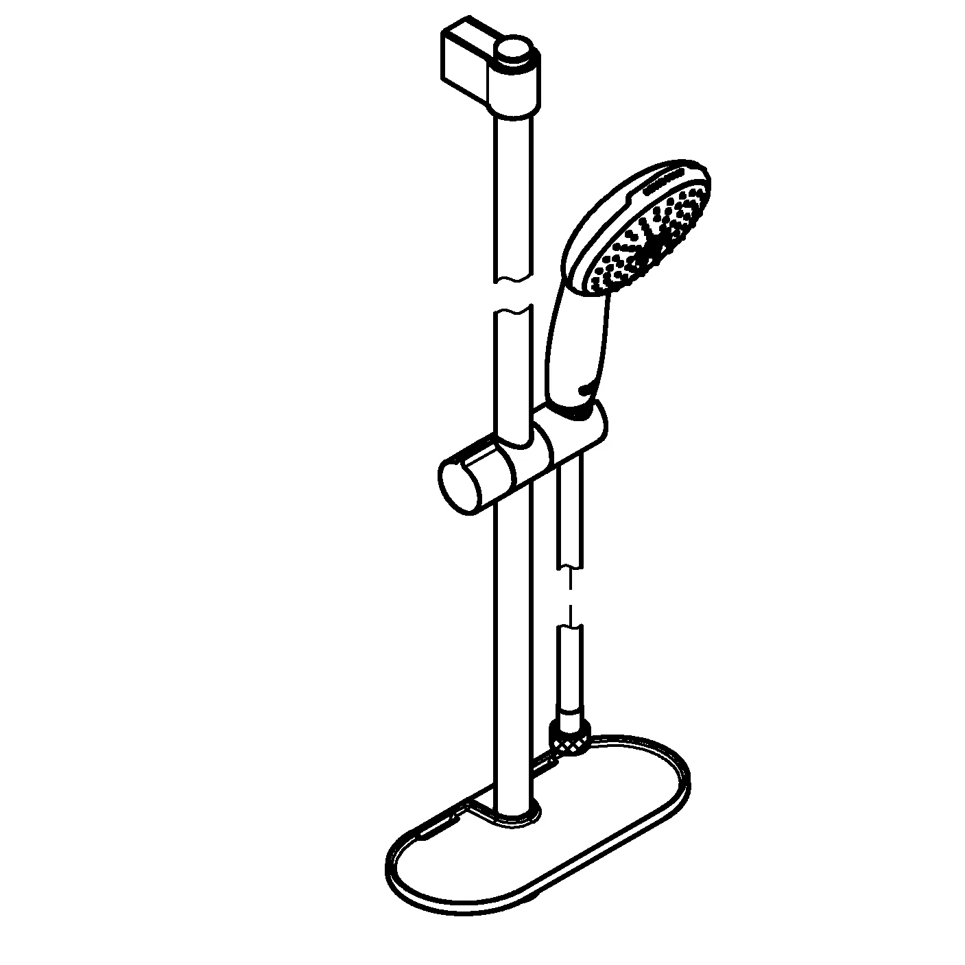 Brausestangenset Tempesta 110 27926_3, 600mm, Handbrause Tempesta 110, 2 Strahlarten: Rain/Jet, Brauseschlauch Relexaflex 1.750mm, Ablage, maximaler Durchfluss (bei 3 bar): 13.5 l/min, chrom Brausestangenset Tempesta 110 27926_3, 600mm, Handbrause Tempesta 110, 2 Strahlarten: Rain/Jet, Brauseschlauch Relexaflex 1.750mm, Ablage, maximaler Durchfluss (bei 3 bar): 13.5 l/min, chrom