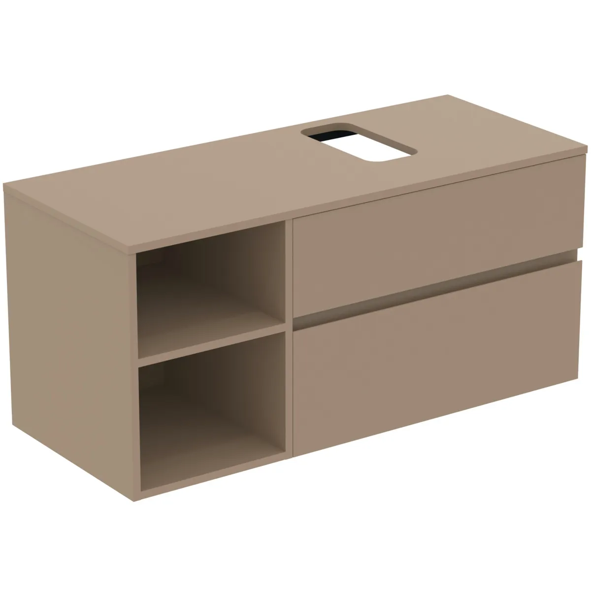Ideal Standard Waschtischunterschrank „Finesse“ 120,2 × 55,8 × 50,5 cm Greige matt Ideal Standard Waschtischunterschrank „Finesse“ 120,2 × 55,8 × 50,5 cm Greige matt