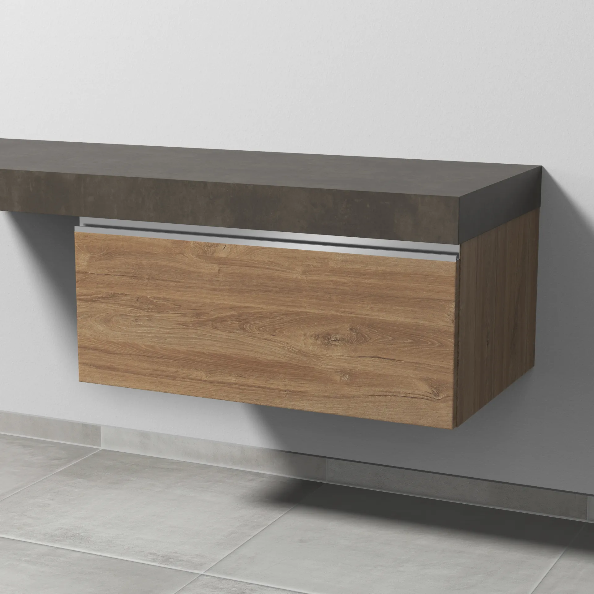 Sanipa Anbauschrank „2morrow“ 800 × 340 × 520 mm in Eiche Kansas