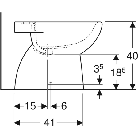 Stand-Bidet „Renova“, mit Überlauf, Befestigung verdeckt 35 × 40 × 52 cm in weiß alpin Stand-Bidet „Renova“, mit Überlauf, Befestigung verdeckt 35 × 40 × 52 cm in weiß alpin