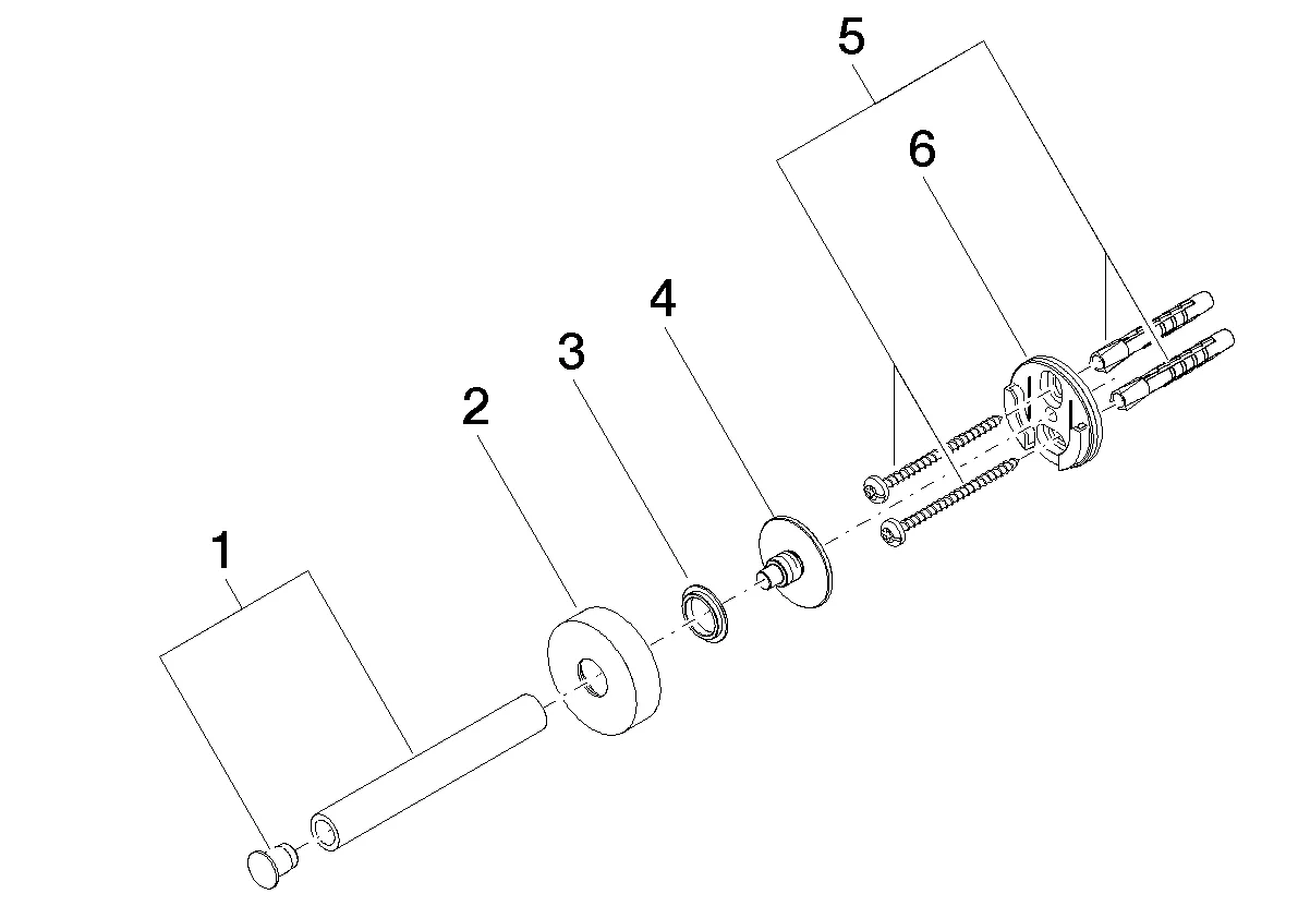 Reserve-Papierrollenhalter SERIENSPEZIFISCH Chrom 83590979 Reserve-Papierrollenhalter SERIENSPEZIFISCH Chrom 83590979