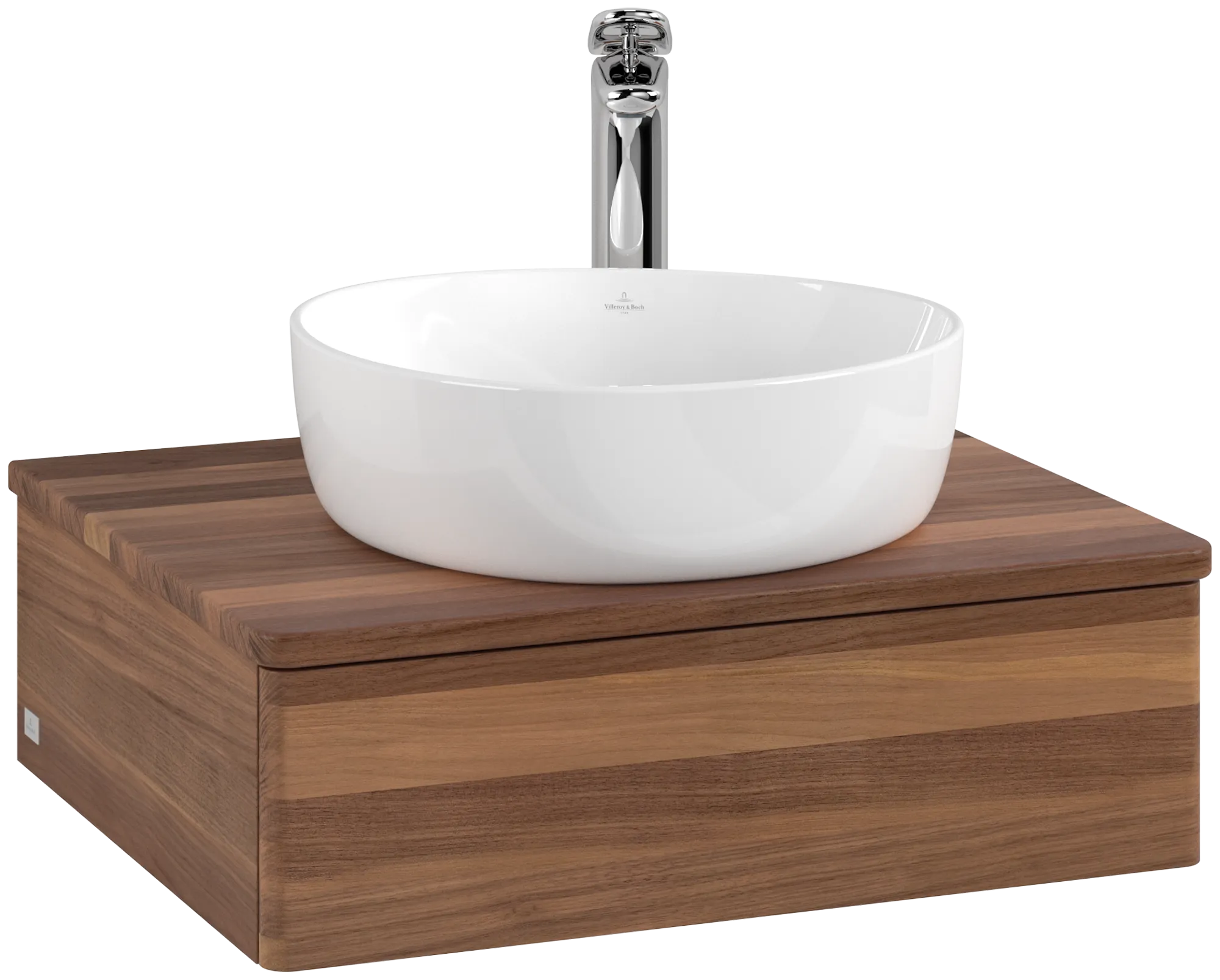 Villeroy & Boch Antao Waschbeckenunterschrank K07_5, 600 x 190 x 500 mm, Warm Walnut