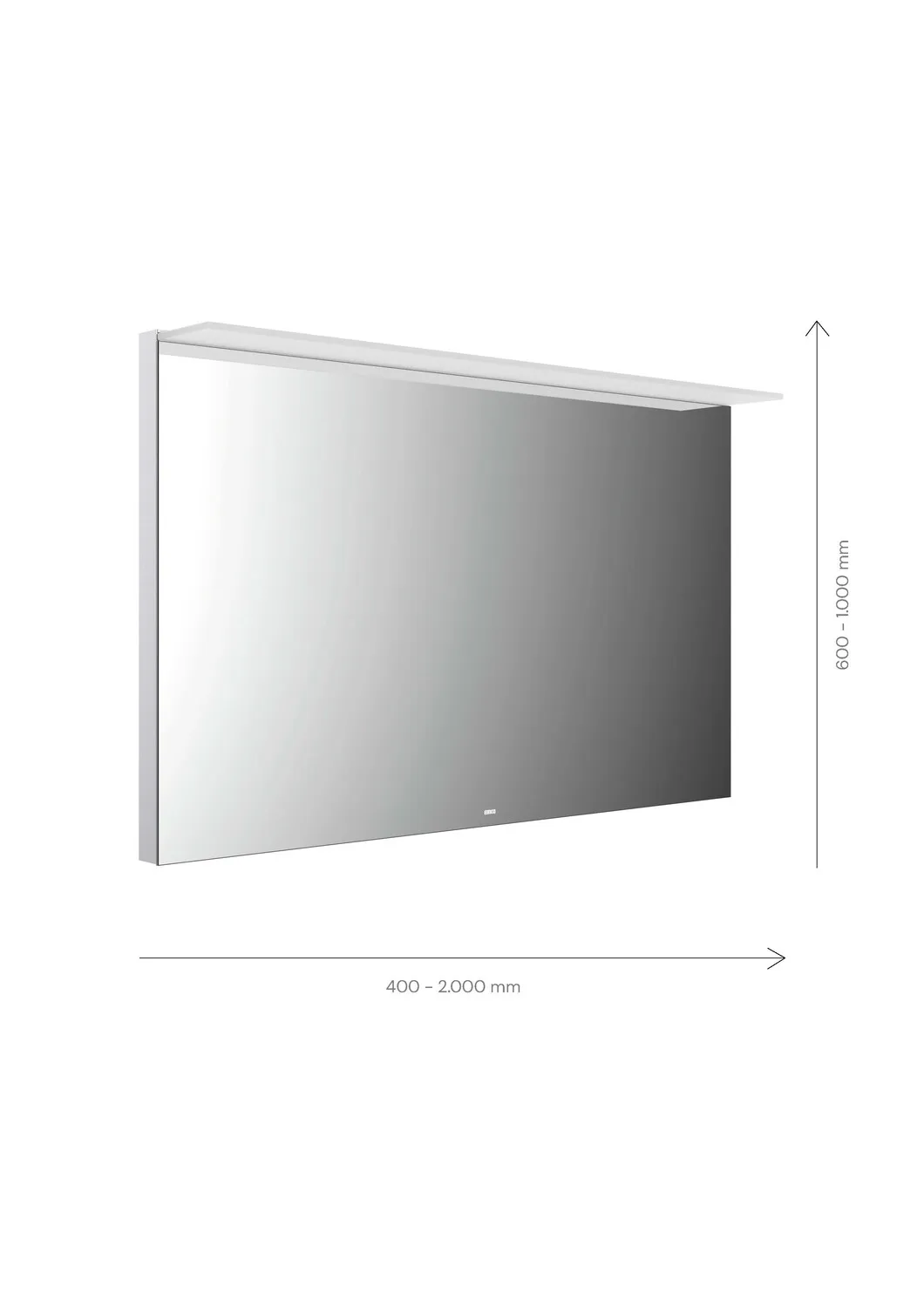 emco Lichtspiegel mit Sensorschalter „MI 200“ 140 × 100 cm