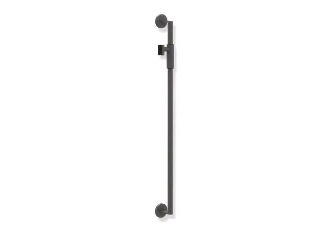 HEWI Brausehalterstange System 900, Edelstahl, Achsmaß 900 mm, dunkelgrau