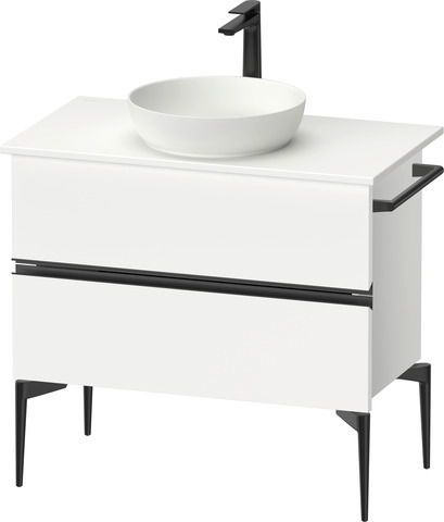 Duravit Waschtischunterschrank „Sivida“ 84,5 × 54,8 × 47,5 cm in Weiß Matt, Weiß Matt