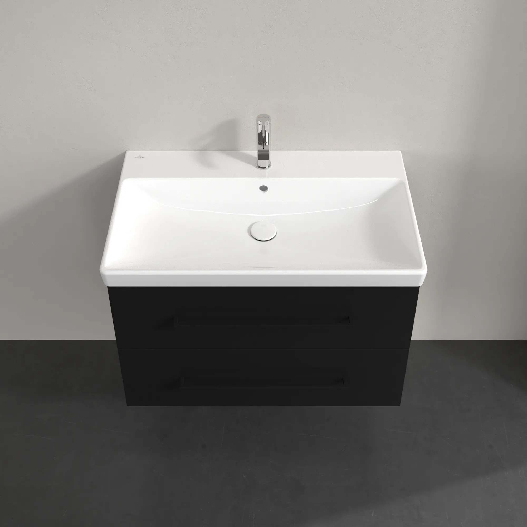 Villeroy & Boch Waschtischunterschrank „Avento“ für Schrankwaschtisch 780 × 514 × 452 mm Volcano Black, Soft Closing Villeroy & Boch Waschtischunterschrank „Avento“ für Schrankwaschtisch 780 × 514 × 452 mm Volcano Black, Soft Closing