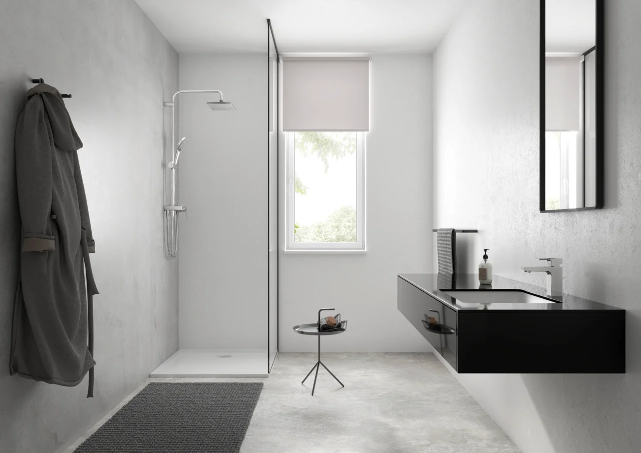 Hansgrohe Vernis Shape Showerpipe 230 1jet Reno Chrom, Aufputzinstallation, 400 mm Brausearmlänge, 80 cm oder 160 cm Metaflex Brauseschlauch