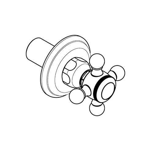 Kludi 1926 BADARMATUREN BAD 1926 BON Brause-Zweigriffarmatur chrom