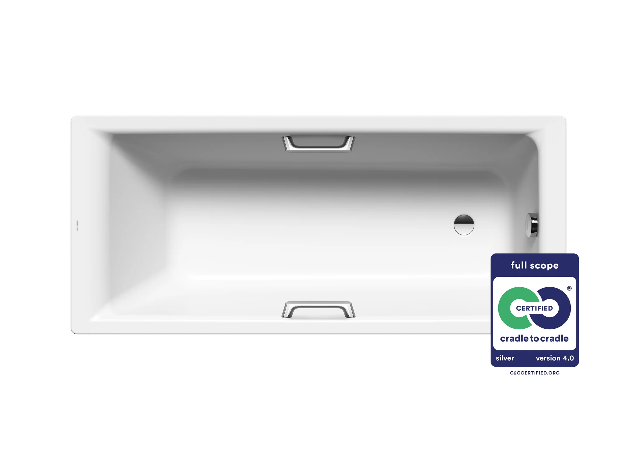 Kaldewei Badewanne „Puro“ Star rechteck 180 × 80 cm, mit Grifflochbohrungen mit Überlaufbohrung, in alpinweiß Kaldewei Badewanne „Puro“ Star rechteck 180 × 80 cm, mit Grifflochbohrungen mit Überlaufbohrung, in alpinweiß