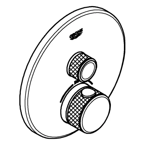 Grohe Grohtherm SmartControl Thermostat mit 1 Absperrventil hard graphite Grohe Grohtherm SmartControl Thermostat mit 1 Absperrventil hard graphite