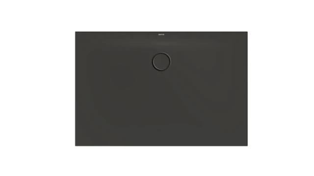 Bette rechteck Duschwanne „BetteFloor Side“ 1200 × 800 mm mit BetteAntirutsch Pro, ohne Oberflächenveredelung, mit Minimum-Wannenträger, in Anthracite