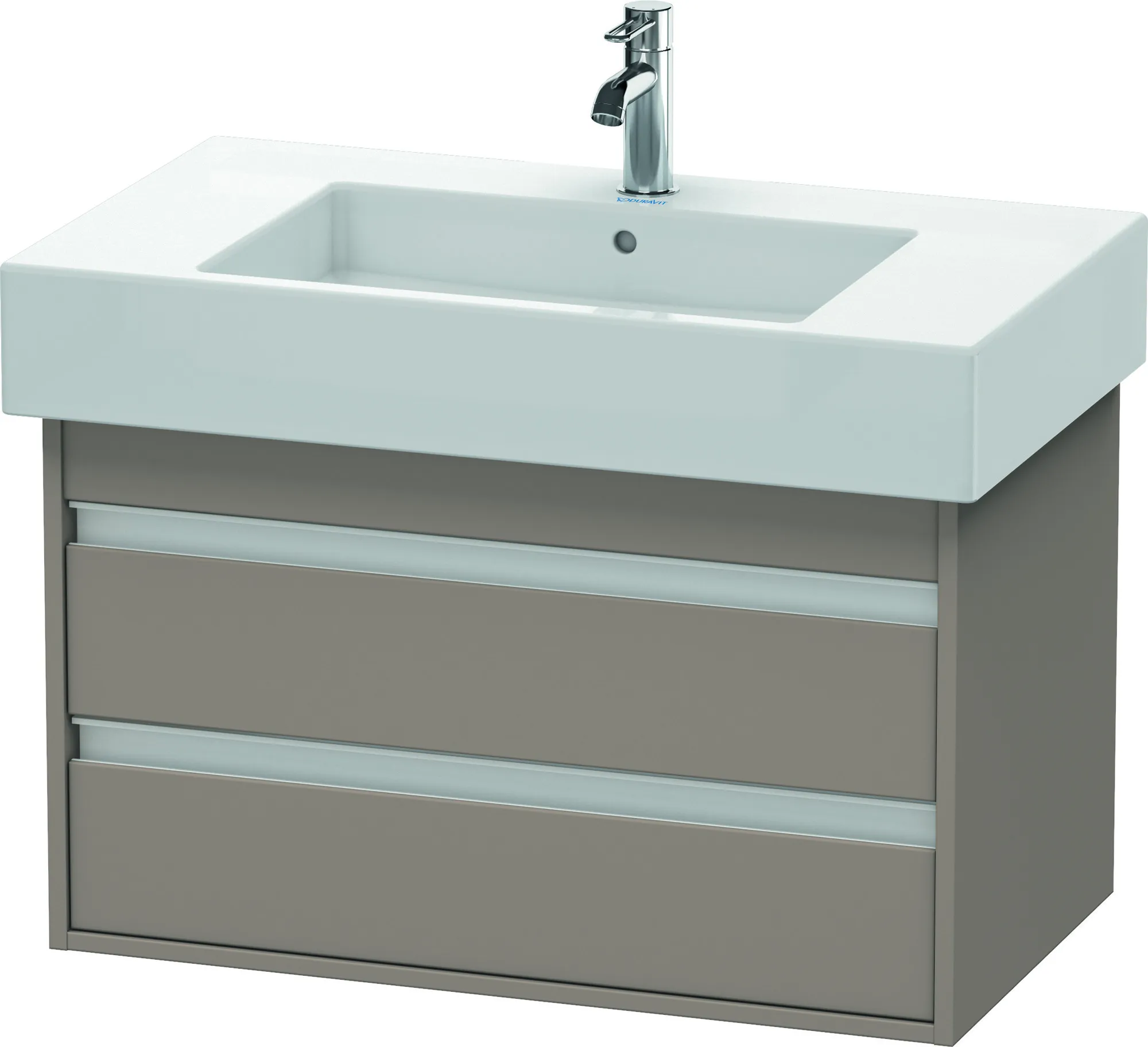 Duravit Waschtischunterschrank wandhängend „Ketho“ 80 × 48 × 45,5 cm Basalt Matt Duravit Waschtischunterschrank wandhängend „Ketho“ 80 × 48 × 45,5 cm Basalt Matt
