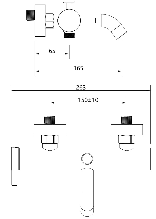 Wannenfüll- und Brause-Einhandbatterie AqvaDesign - rund - S-Anschlüsse mit Rosetten - automatische Umstellung - eigensicher - Kartusche mit keramischen Dichtscheiben - Heisswassersperre - Wassermengendurchflussregulierung - chrom Wannenfüll- und Brause-Einhandbatterie AqvaDesign - rund - S-Anschlüsse mit Rosetten - automatische Umstellung - eigensicher - Kartusche mit keramischen Dichtscheiben - Heisswassersperre - Wassermengendurchflussregulierung - chrom