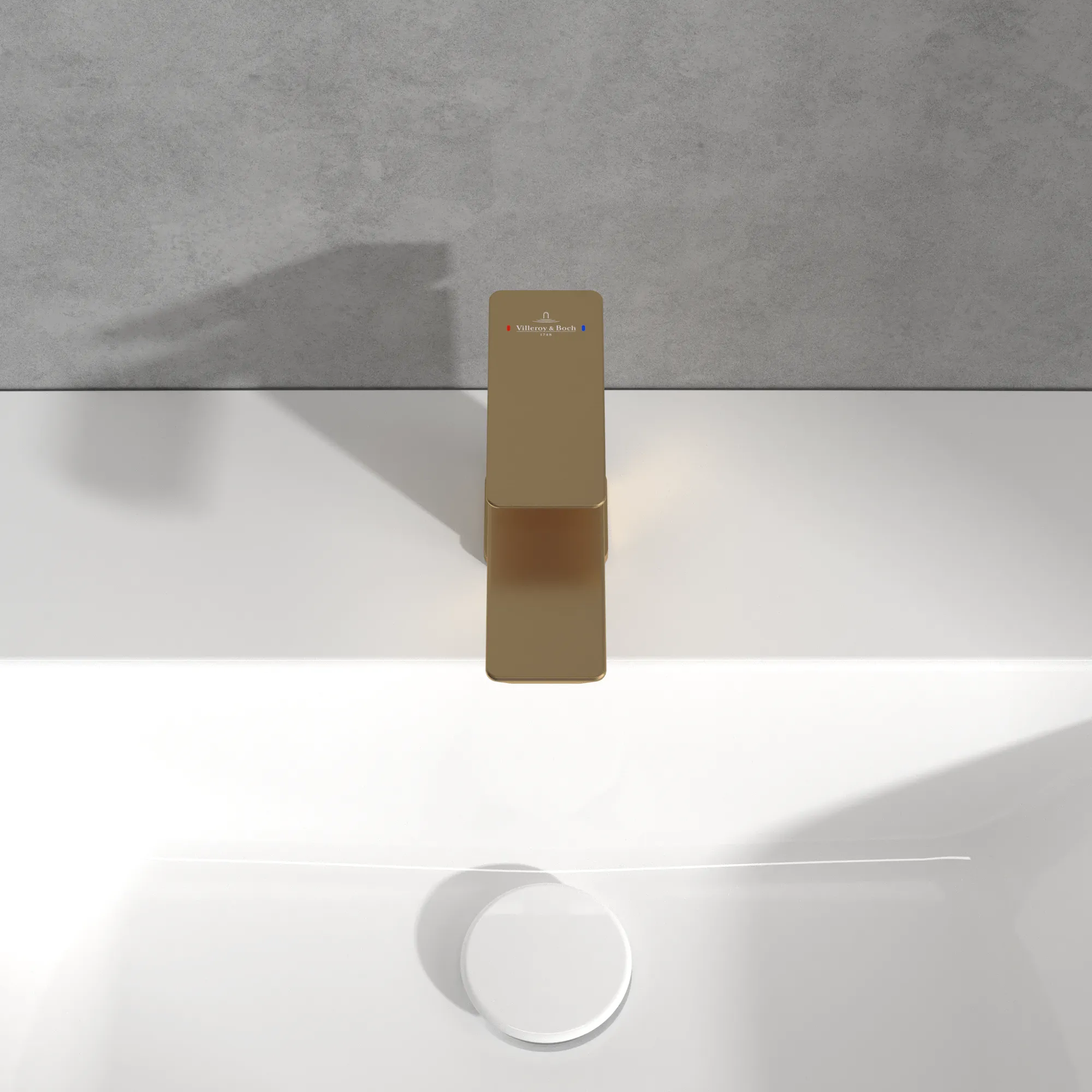 Einhand-Waschtischarmatur „Subway 3.0“ 15,4 cm Ausladung 112 mm in Brushed Gold