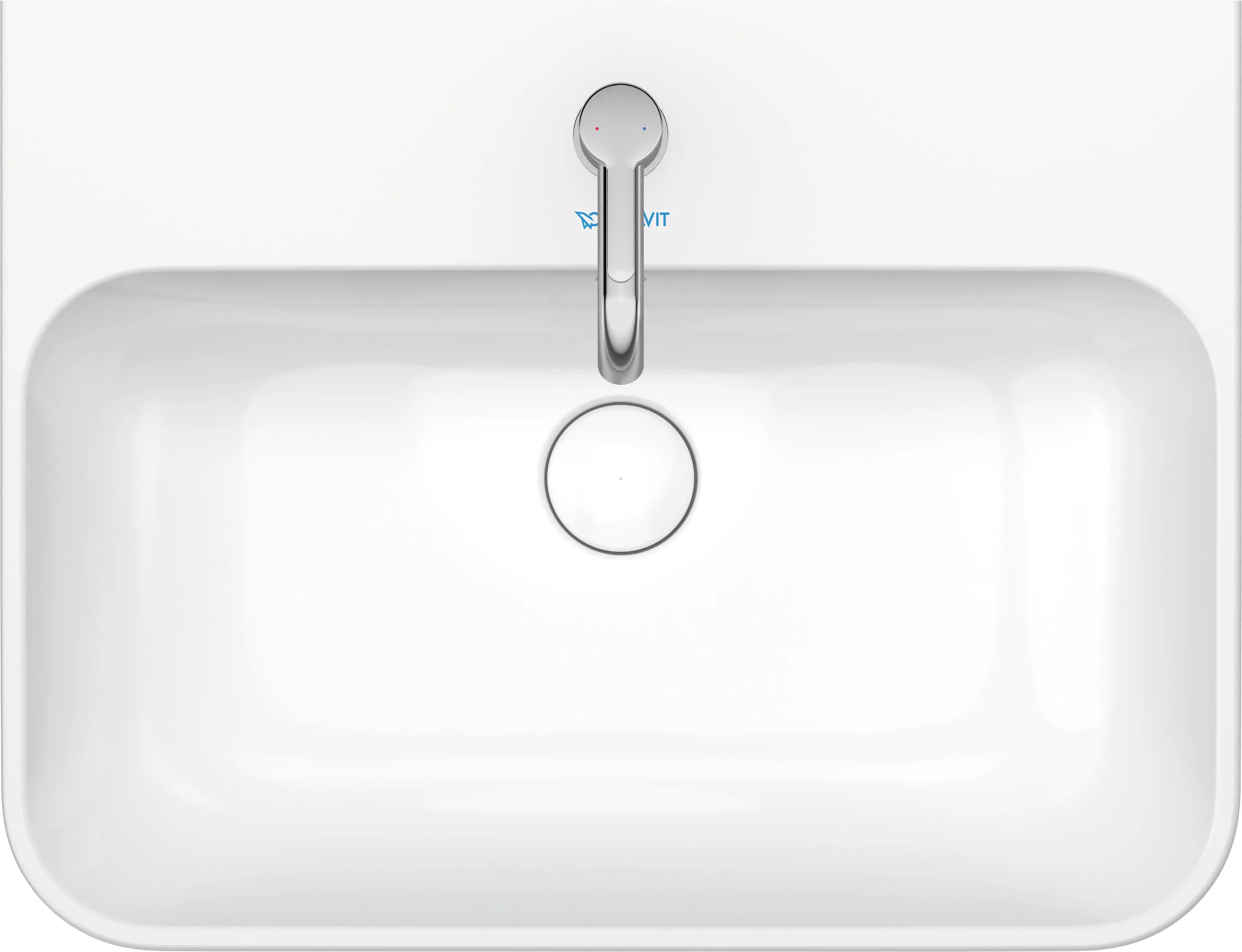 Aufsatzwaschtisch „Happy D.2 Plus“, mit Überlauf, Hahnlochposition mittig Aufsatzwaschtisch „Happy D.2 Plus“, mit Überlauf, Hahnlochposition mittig