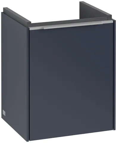 Villeroy & Boch Waschtischunterschrank mit Tür „Subway 3.0“ für Schrankwaschtisch 351 × 429 × 309 mm Marine Blue, 1 Tür, für Becken mittig, Anschlag links Villeroy & Boch Waschtischunterschrank mit Tür „Subway 3.0“ für Schrankwaschtisch 351 × 429 × 309 mm Marine Blue, 1 Tür, für Becken mittig, Anschlag links