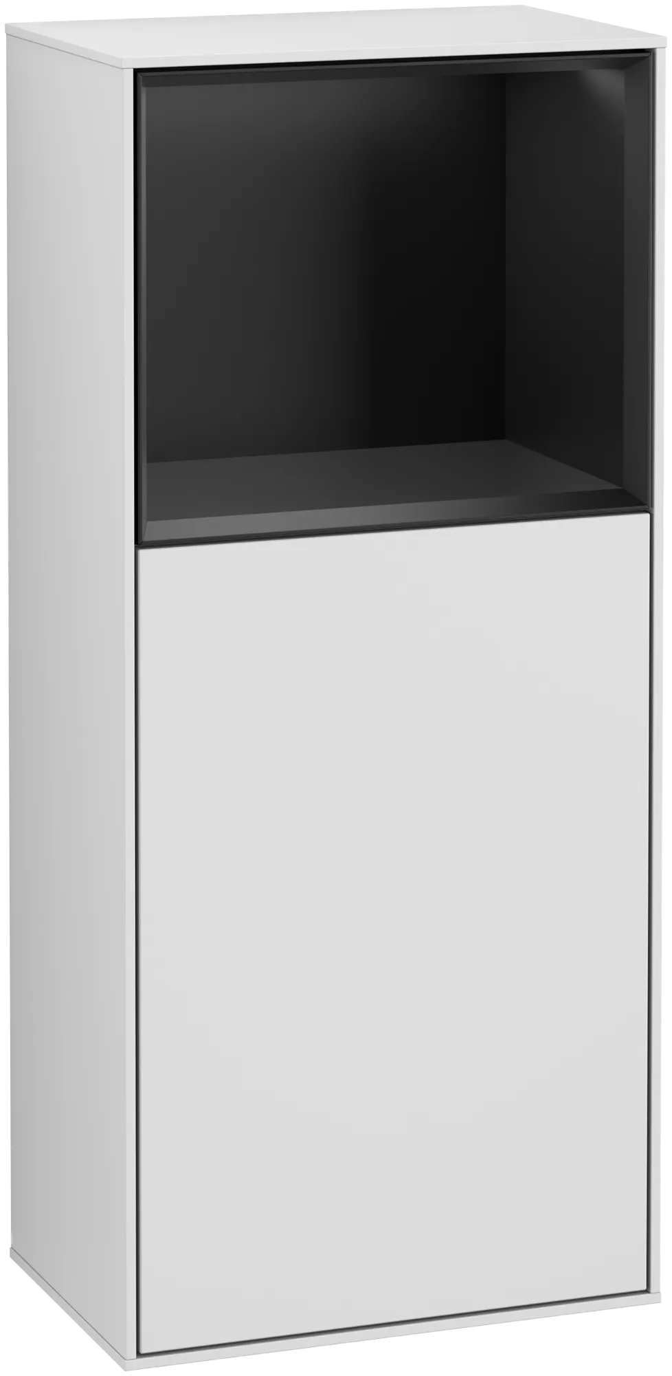 Villeroy & Boch Seitenschrank „Finion“ 41,8 × 93,6 cm 1 Tür, Anschlag links, mit Regalelement-Beleuchtung Anschlag links