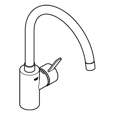 Grohe Eurosmart Cosmopolitan Einhand-Spültischbatterie, ½, hoher Auslauf, Einlochmontage, chrom Grohe Eurosmart Cosmopolitan Einhand-Spültischbatterie, ½, hoher Auslauf, Einlochmontage, chrom