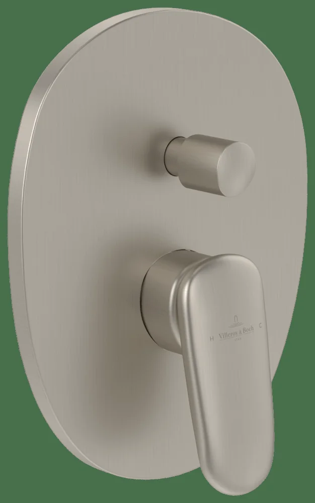 Villeroy & Boch Antao Unterputz-Einhebel-Armatur TVT111001000, 184x221x57mm Brushed Nickel Matt Villeroy & Boch Antao Unterputz-Einhebel-Armatur TVT111001000, 184x221x57mm Brushed Nickel Matt