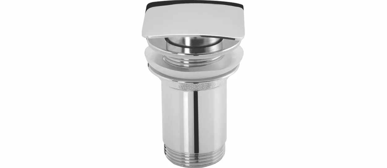 Stedo Ablaufventil 1 1/4″ Eckiger Vers Stopfen (Push-Funktion)