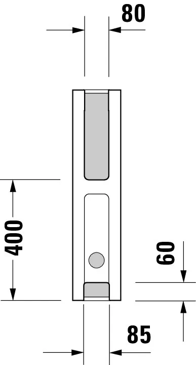 Standsäule Starck 3 für 030065/60/55 u.030480/70/10 weiß