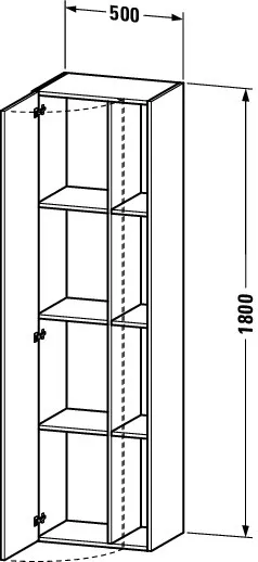 Duravit Hochschrank „DuraStyle“ 50 × 180 × 36 cm