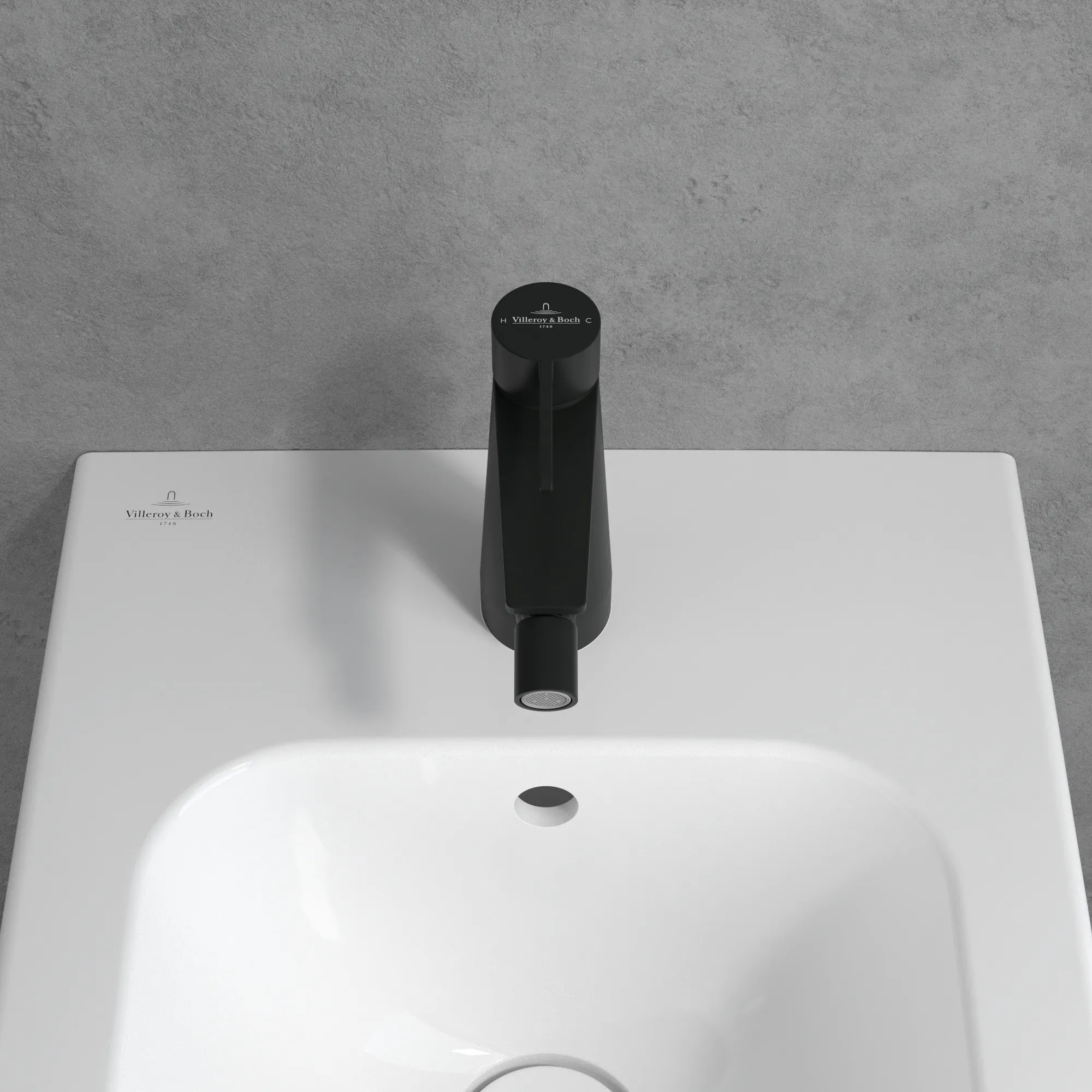 Villeroy & Boch Conum Einhebel-Bidetarmatur, 49x147x154mm, Matt Black