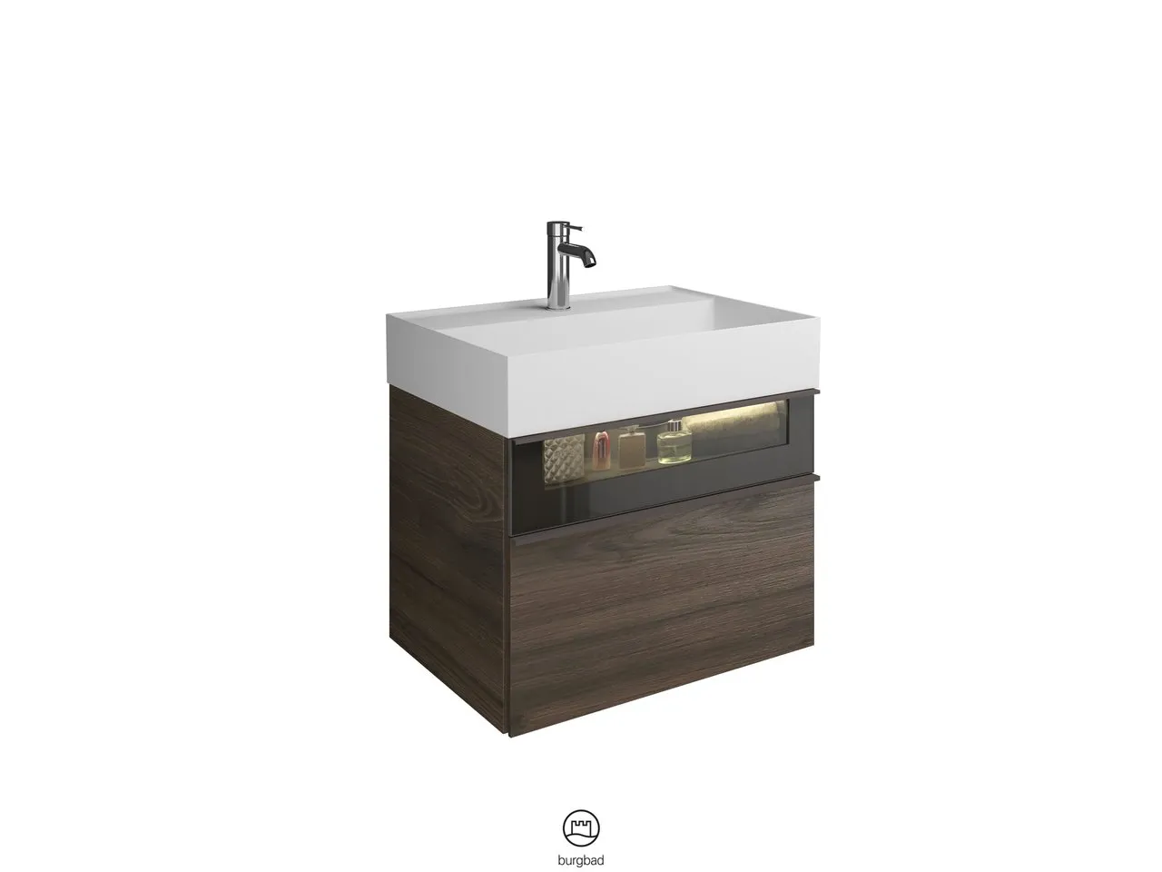 burgbad Badmöbelset „Yumo“ in Eiche Dekor Cashmere burgbad Badmöbelset „Yumo“ in Eiche Dekor Cashmere