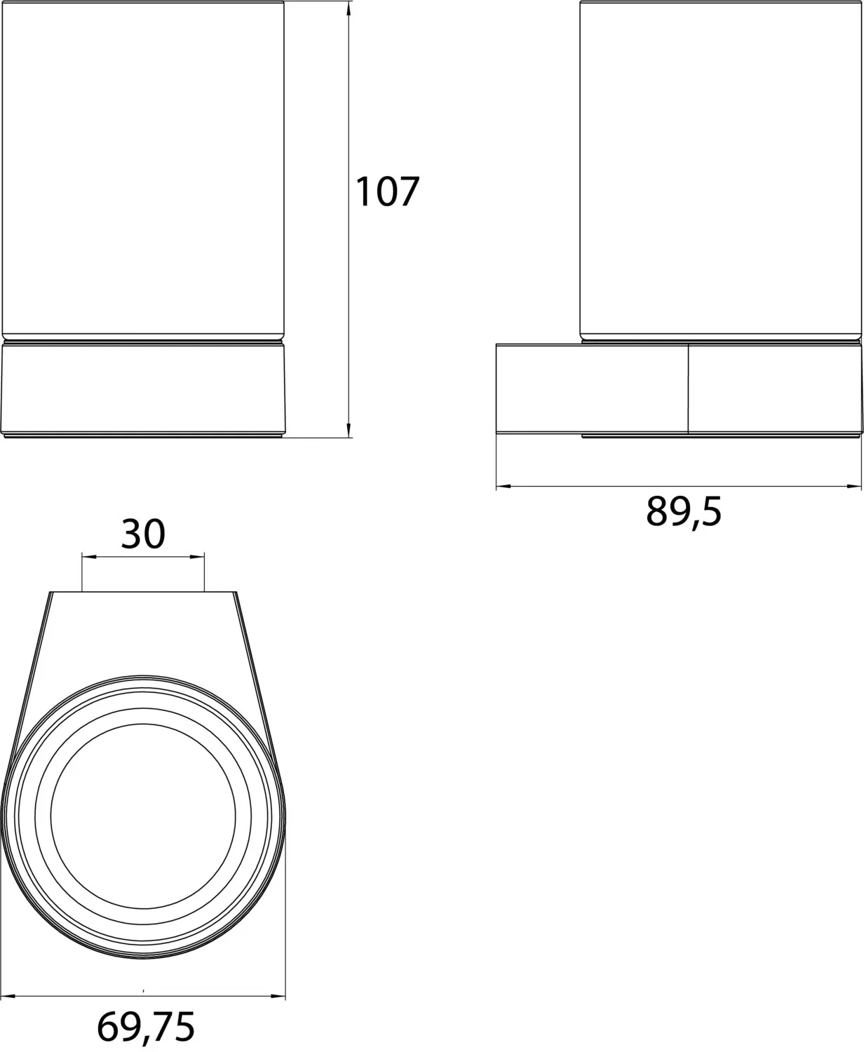 emco flow GlashalterGlasteil Kristallglas klar, chrom emco flow GlashalterGlasteil Kristallglas klar, chrom