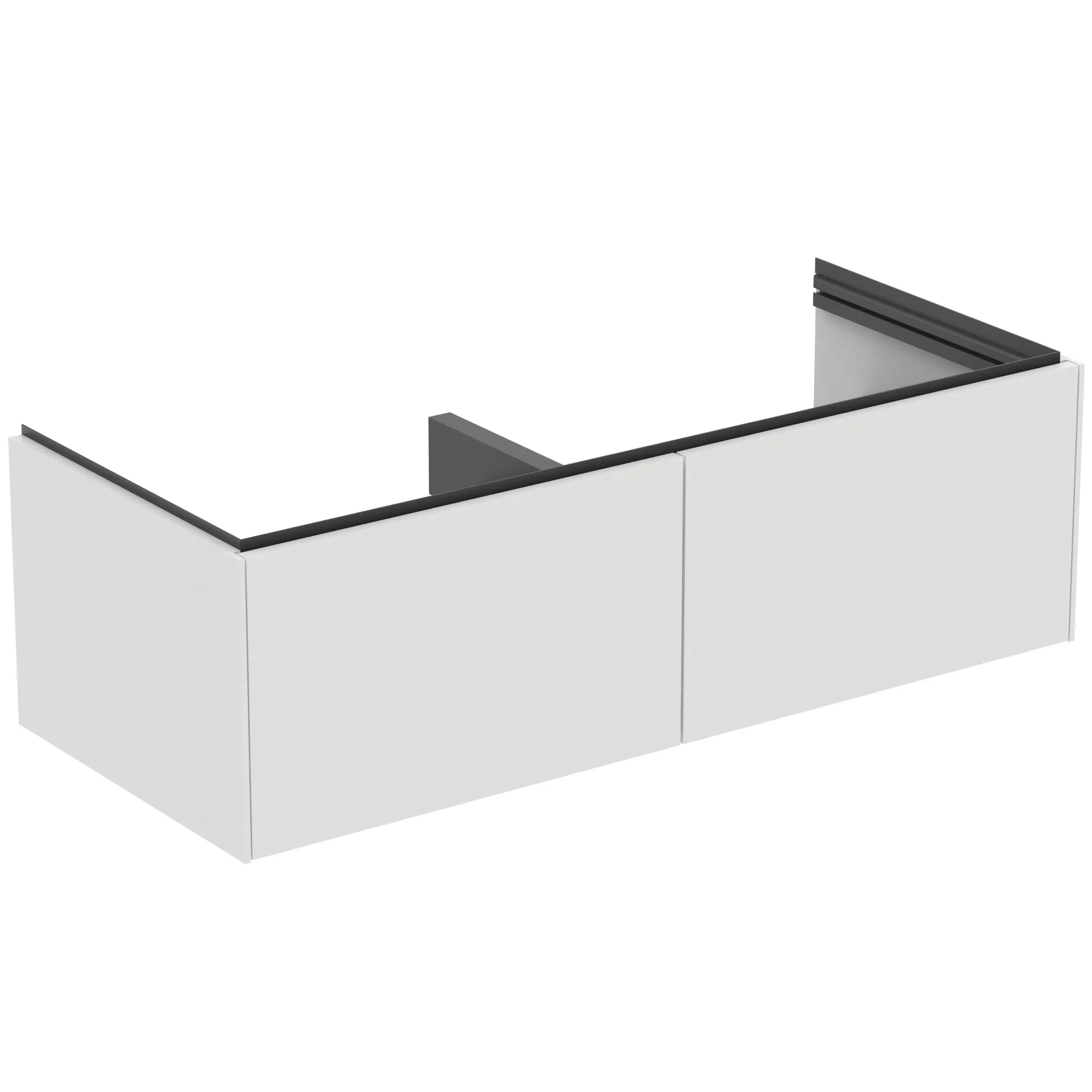 Ideal Standard Möbeldoppelwaschtischunterschrank Conca 2 Auszüge ohne Platte 1200x505x370mm Weiß Ideal Standard Möbeldoppelwaschtischunterschrank Conca 2 Auszüge ohne Platte 1200x505x370mm Weiß