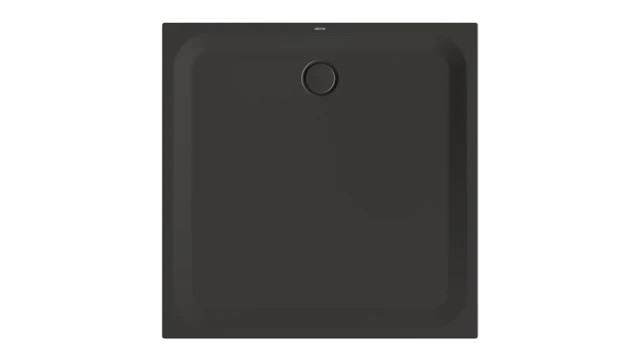 Bette quadrat Duschwanne „BetteUltra“ 1200 × 1200 mm mit BetteAntirutsch Pro, ohne Oberflächenveredelung, mit Minimum-Wannenträger, in Anthracite