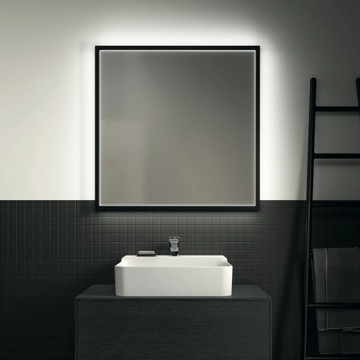 Ideal Standard Spiegel Conca, eckig, 800x38x800mm Ideal Standard Spiegel Conca, eckig, 800x38x800mm