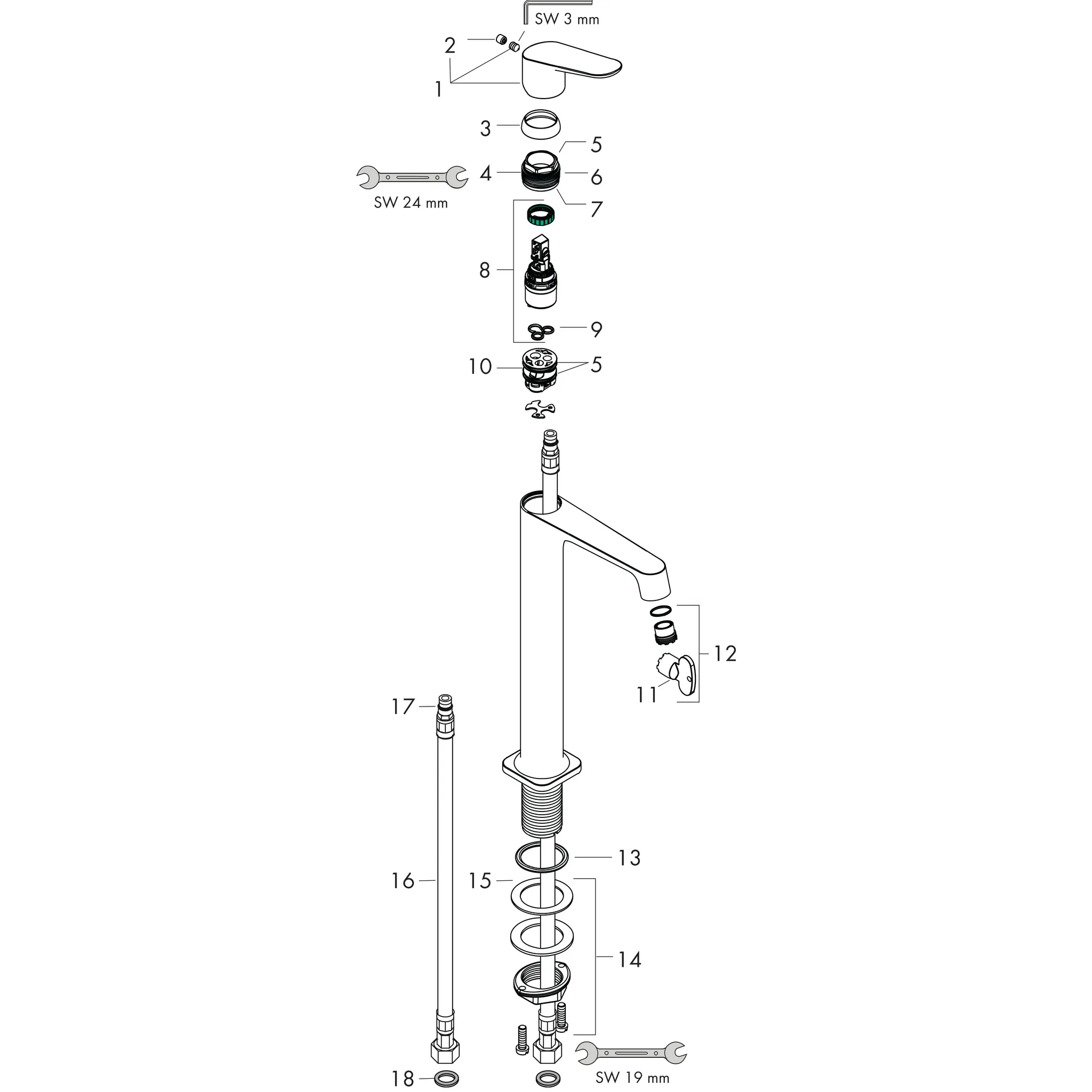 Hansgrohe AXOR Citterio M Mischer 250 Chrom Hansgrohe AXOR Citterio M Mischer 250 Chrom