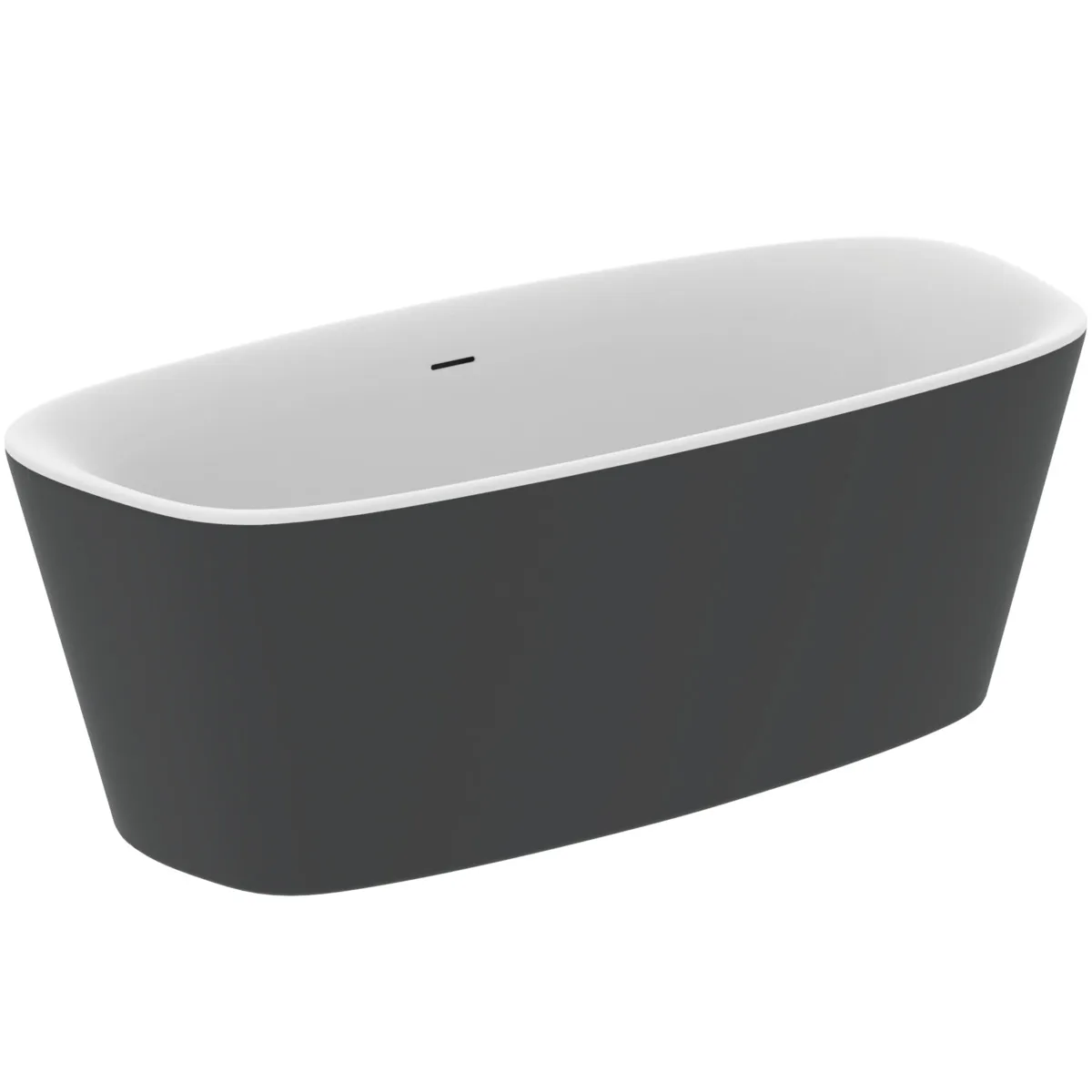 Ideal Standard Badewanne „Dea“ 75 × 170 cm in Schwarz Matt