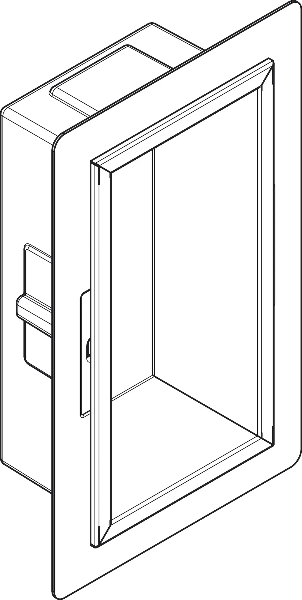 Hansgrohe XtraStoris Original Wandnische mit Rahmen 300⁄150⁄100, Betongrau Hansgrohe XtraStoris Original Wandnische mit Rahmen 300⁄150⁄100, Betongrau